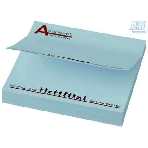 Sticky-Mate® Haftnotizen 75x75 mm, hellblau bedrucken, Art.-Nr. 21093014