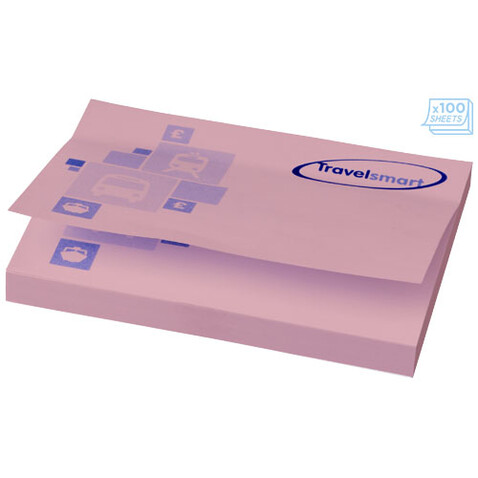Sticky-Mate® Haftnotizen 100 x 75 mm, hellrosa bedrucken, Art.-Nr. 21094044