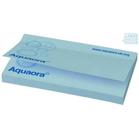 Sticky-Mate® Haftnotizen 127 x 75 mm, hellblau bedrucken, Art.-Nr. 21096012