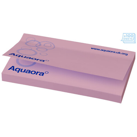 Sticky-Mate® Haftnotizen 127 x 75 mm, hellrosa bedrucken, Art.-Nr. 21096044