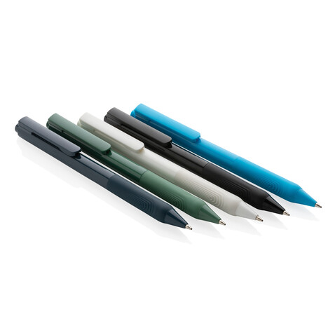 X9 Solid-Stift mit Silikongriff hellblau bedrucken, Art.-Nr. P610.825