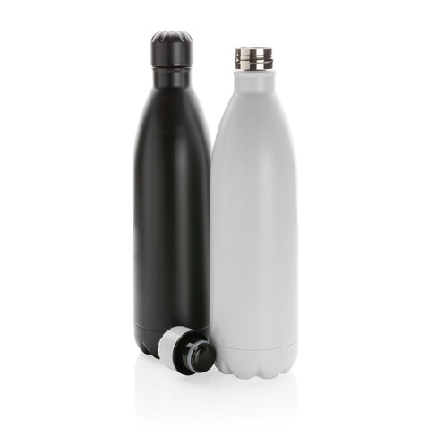 Solid Color Vakuum Stainless-Steel Flasche 1L weiß bedrucken, Art.-Nr. P436.913