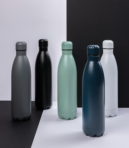 Solid Color Vakuum Stainless-Steel Flasche 750ml weiß bedrucken, Art.-Nr. P436.933