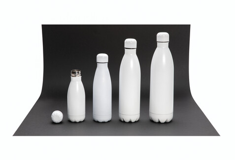 Solid Color Vakuum Stainless-Steel Flasche 750ml weiß bedrucken, Art.-Nr. P436.933