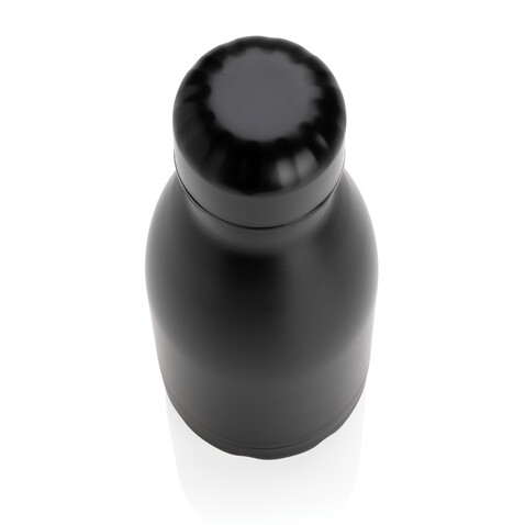 Solid Color Vakuum Stainless-Steel Flasche 260ml schwarz bedrucken, Art.-Nr. P436.961