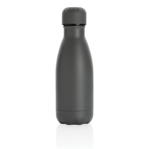 Solid Color Vakuum Stainless-Steel Flasche 260ml grau bedrucken, Art.-Nr. P436.962