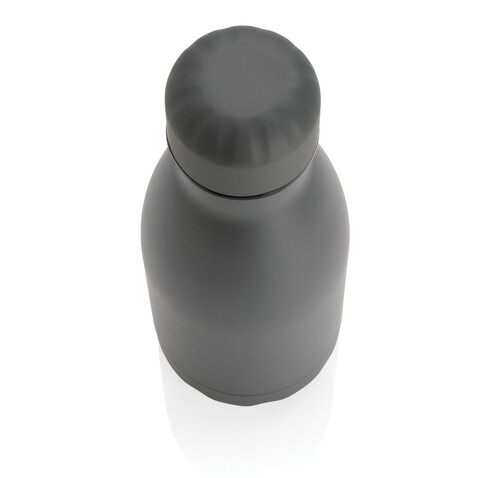 Solid Color Vakuum Stainless-Steel Flasche 260ml grau bedrucken, Art.-Nr. P436.962