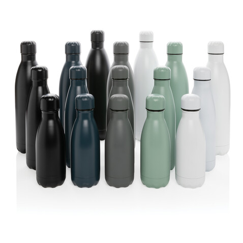 Solid Color Vakuum Stainless-Steel Flasche 260ml grau bedrucken, Art.-Nr. P436.962