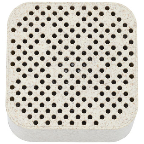 Aira Bluetooth®-Lautsprecher aus Weizenstroh, beige bedrucken, Art.-Nr. 12413902