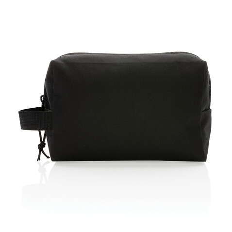 Impact AWARE™ Basic RPET Kulturtasche schwarz bedrucken, Art.-Nr. P820.761
