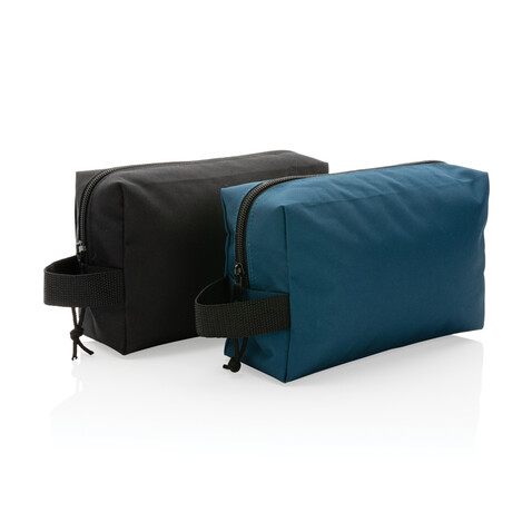 Impact AWARE™ Basic RPET Kulturtasche schwarz bedrucken, Art.-Nr. P820.761