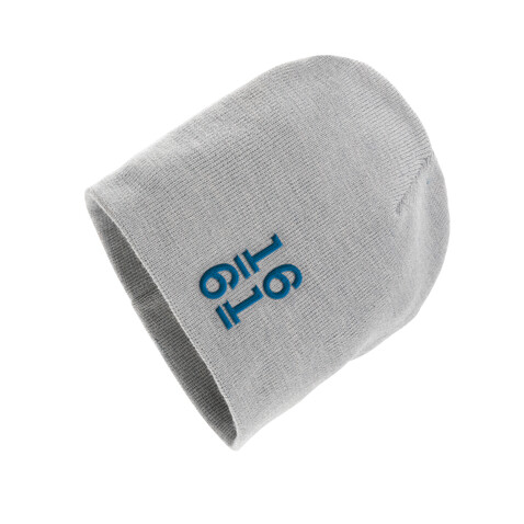 Impact AWARE™ Classic Beanie mit Polylana® grau bedrucken, Art.-Nr. P453.372
