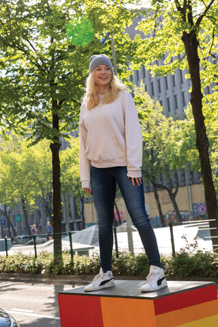 Impact AWARE™ Classic Beanie mit Polylana® grau bedrucken, Art.-Nr. P453.372