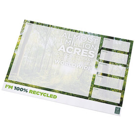 Desk-Mate® A3 recycelter Notizblock, weiss bedrucken, Art.-Nr. 21279011