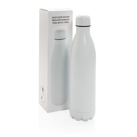 Solid Color Vakuum Stainless-Steel Flasche 750ml weiß bedrucken, Art.-Nr. P436.933