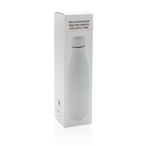 Solid Color Vakuum Stainless-Steel Flasche 750ml weiß bedrucken, Art.-Nr. P436.933