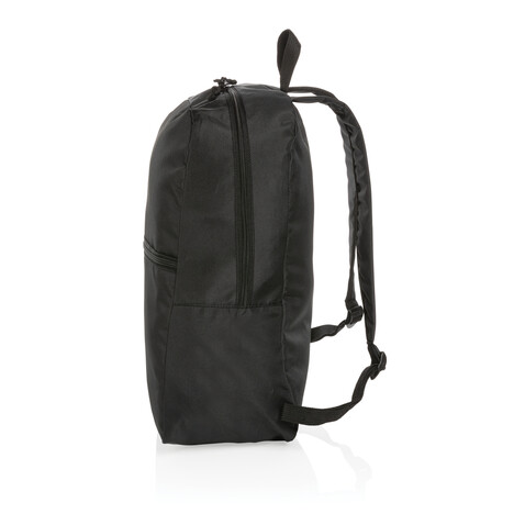 Impact AWARE™ RPET Basic Rucksack schwarz bedrucken, Art.-Nr. P762.731