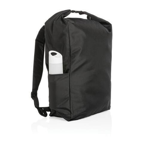 Impact AWARE™ RPET Basic Rolltop-Rucksack schwarz bedrucken, Art.-Nr. P762.751 Impact AWARE™ RPET Basic Rolltop-Rucksack schwarz bedrucken, Art.-Nr. P762.751