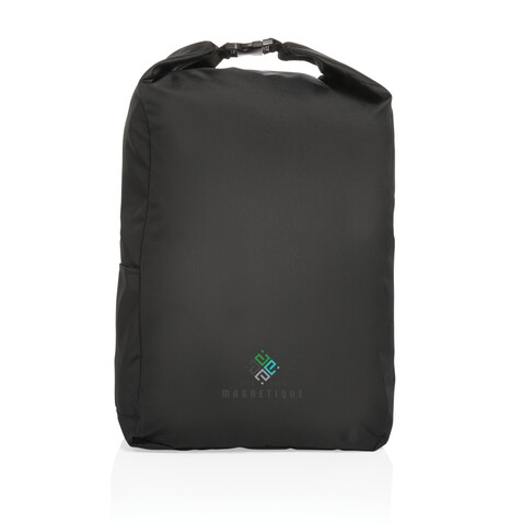 Impact AWARE™ RPET Basic Rolltop-Rucksack schwarz bedrucken, Art.-Nr. P762.751 Impact AWARE™ RPET Basic Rolltop-Rucksack schwarz bedrucken, Art.-Nr. P762.751