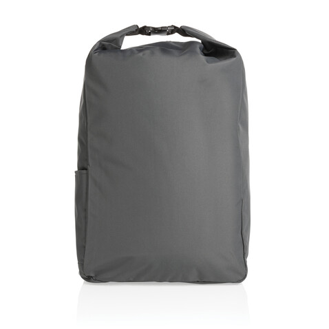 Impact AWARE™ RPET Basic Rolltop-Rucksack anthrazit bedrucken, Art.-Nr. P762.752