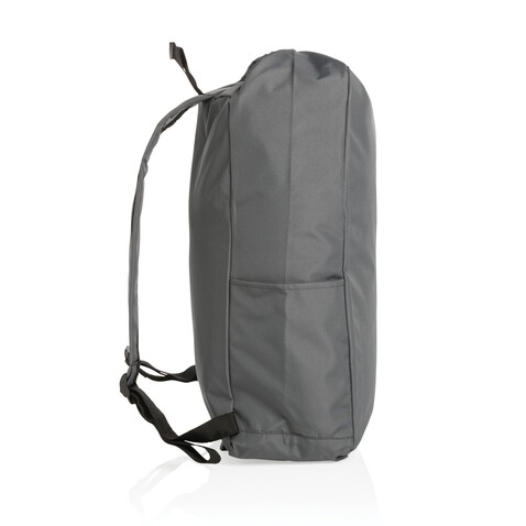 Impact AWARE™ RPET Basic Rolltop-Rucksack anthrazit bedrucken, Art.-Nr. P762.752