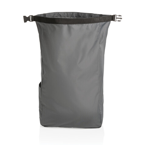 Impact AWARE™ RPET Basic Rolltop-Rucksack anthrazit bedrucken, Art.-Nr. P762.752
