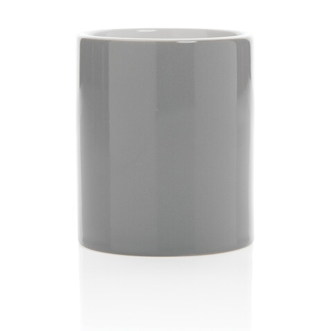 Basic Keramiktasse, 350ml grau bedrucken, Art.-Nr. P434.012