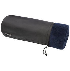 Lily GRS zertifizierte, RPET Decke aus Coral Fleece, dunkelblau bedrucken, Art.-Nr. 11319155