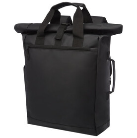 Resi wasserabweisender 15&amp;quot; Laptop-Rucksack 23L, schwarz bedrucken, Art.-Nr. 12052890