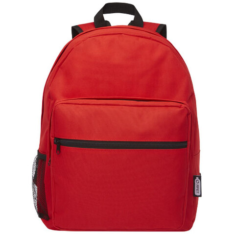 Retrend RPET-Rucksack 16L, rot bedrucken, Art.-Nr. 12053221