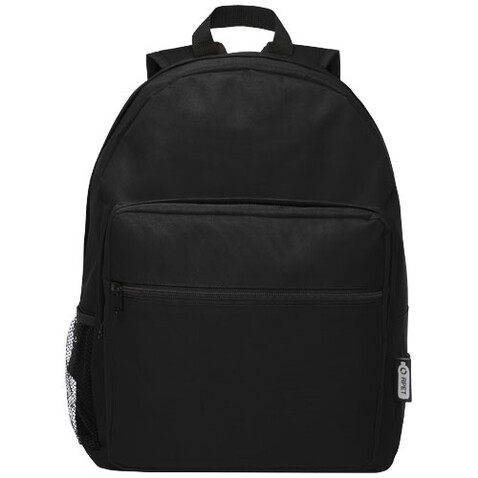 Retrend RPET-Rucksack 16L, schwarz bedrucken, Art.-Nr. 12053290