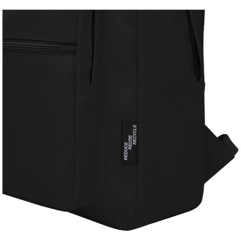 Retrend RPET-Rucksack 16L, schwarz bedrucken, Art.-Nr. 12053290