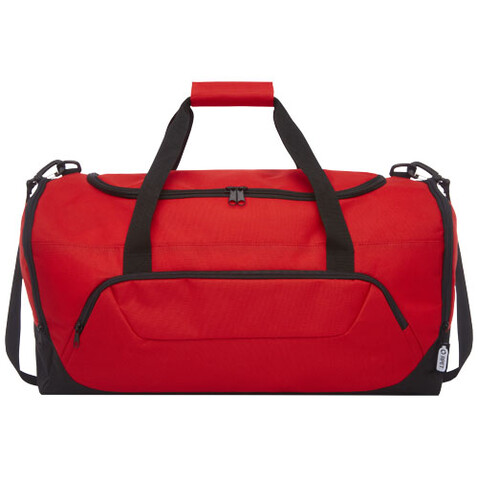 Retrend RPET Reisetasche 40L, rot bedrucken, Art.-Nr. 12053421