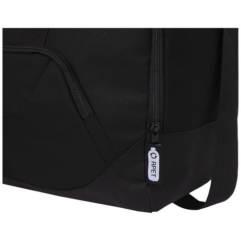 Retrend RPET Reisetasche 40L, schwarz bedrucken, Art.-Nr. 12053490