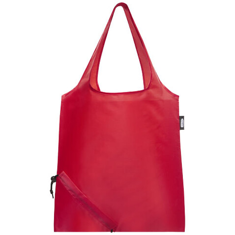 Sabia faltbare RPET Tragetasche 7L, rot bedrucken, Art.-Nr. 12054121