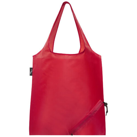 Sabia faltbare RPET Tragetasche 7L, rot bedrucken, Art.-Nr. 12054121
