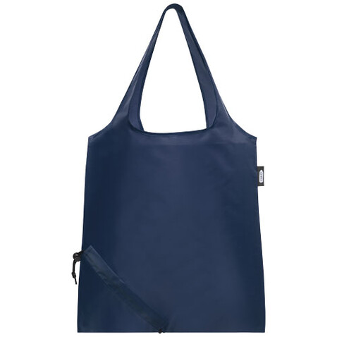 Sabia faltbare RPET Tragetasche 7L, navy bedrucken, Art.-Nr. 12054155