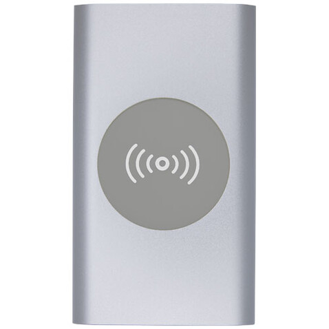 Juice 4000 mAh kabellose Powerbank, silber bedrucken, Art.-Nr. 12417281