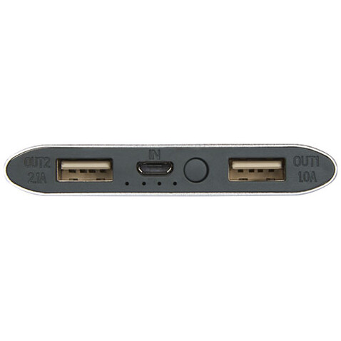 Juice 8000 mAh kabellose Powerbank, silber bedrucken, Art.-Nr. 12417381