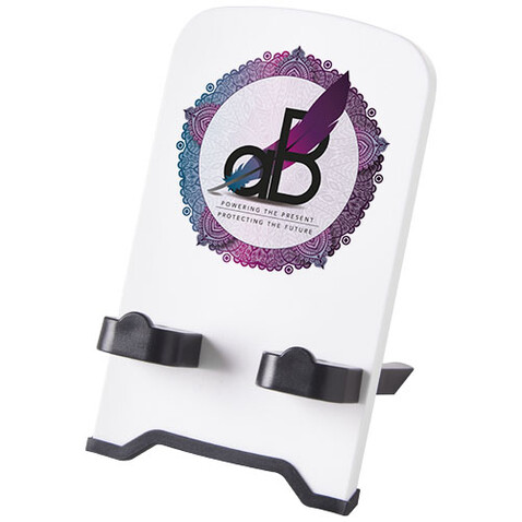 The Dok Smartphone Halter, schwarz, weiss bedrucken, Art.-Nr. 21027090