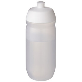 HydroFlex™ Clear 500 ml Squeezy Sportflasche, weiss, klar mattiert bedrucken, Art.-Nr. 21044001