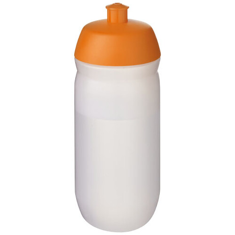 HydroFlex™ Clear 500 ml Squeezy Sportflasche, orange, klar mattiert bedrucken, Art.-Nr. 21044031