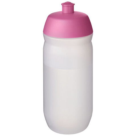 HydroFlex™ Clear 500 ml Squeezy Sportflasche, rosa, klar mattiert bedrucken, Art.-Nr. 21044041