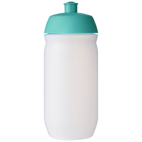 HydroFlex™ Clear 500 ml Squeezy Sportflasche, aquablau, klar mattiert bedrucken, Art.-Nr. 21044051
