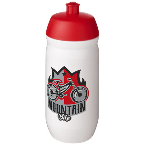 HydroFlex™ 500 ml Squeezy Sportflasche, rot, weiss bedrucken, Art.-Nr. 21044121