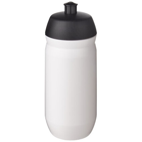 HydroFlex™ 500 ml Squeezy Sportflasche, schwarz, weiss bedrucken, Art.-Nr. 21044190