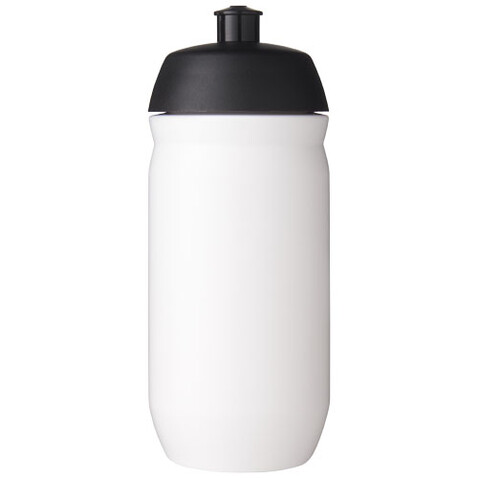 HydroFlex™ 500 ml Squeezy Sportflasche, schwarz, weiss bedrucken, Art.-Nr. 21044190