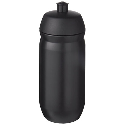 HydroFlex™ 500 ml Squeezy Sportflasche, schwarz, schwarz bedrucken, Art.-Nr. 21044191