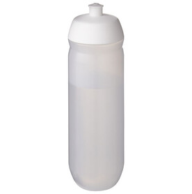 HydroFlex™ Clear 750 ml Squeezy Sportflasche, weiss, klar mattiert bedrucken, Art.-Nr. 21044201