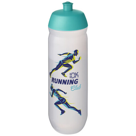 HydroFlex™ Clear 750 ml Squeezy Sportflasche, aquablau, klar mattiert bedrucken, Art.-Nr. 21044251 HydroFlex™ Clear 750 ml Squeezy Sportflasche, aquablau, klar mattiert bedrucken, Art.-Nr. 21044251